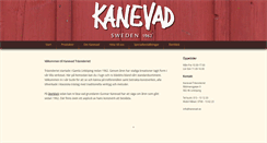 Desktop Screenshot of kanevad.se
